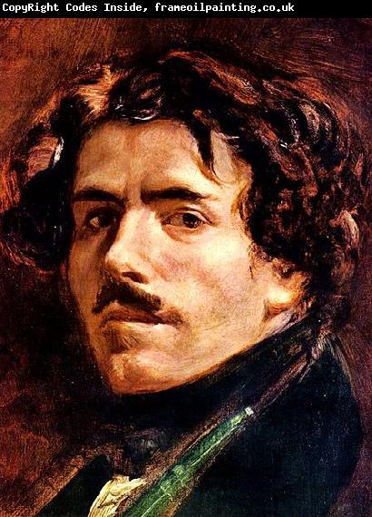Eugene Delacroix Selbstportrat, Detail
